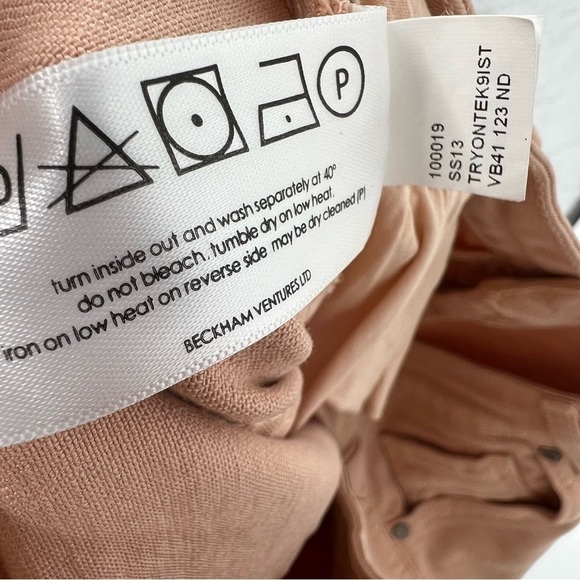 Victoria Beckham Light Pink‎ Blush Denim Jeans - Picture 10 of 15